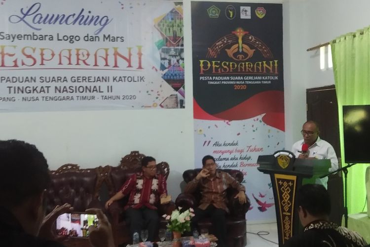 Ketua Pengurus Wilayah Nahdlatul Ulama (PWNU) Provinsi Nusa Tenggara Timur (NTT) Jamaludin Ahmad, saat memberikan keterangan kepada sejumlah wartawan di Kupang, Rabu (12/2/2020)