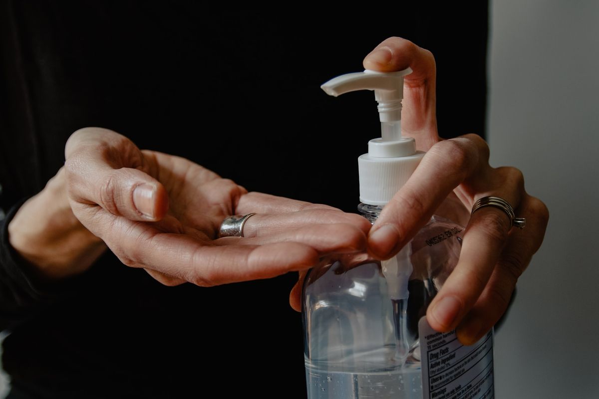 Ilustrasi hand sanitizer.