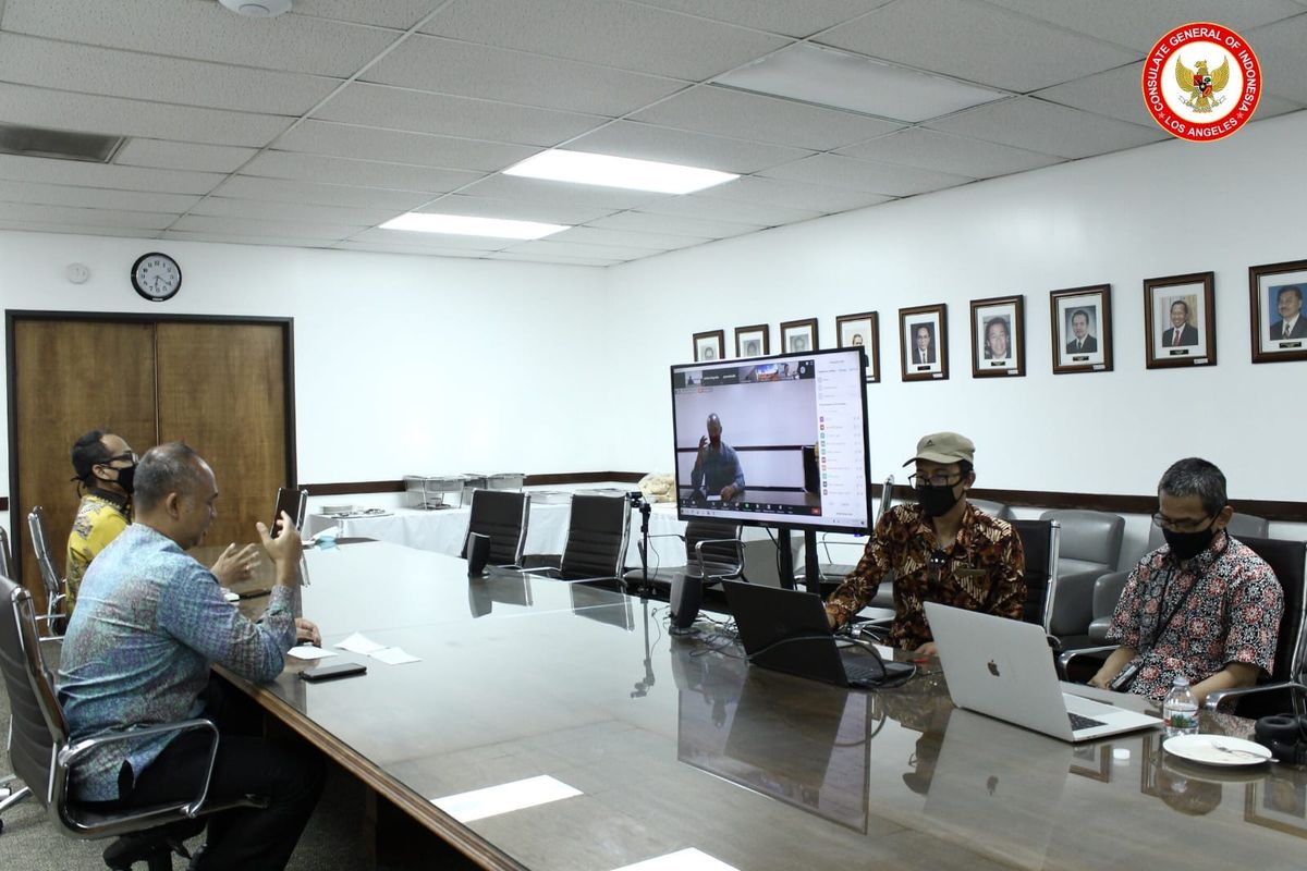Suasana saat berlangsungnya acara Konjen Menyapa yang diselenggarakan KJRI Los Angeles.
