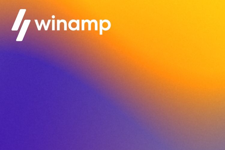 Ilustrasi logo Winamp tebaru.