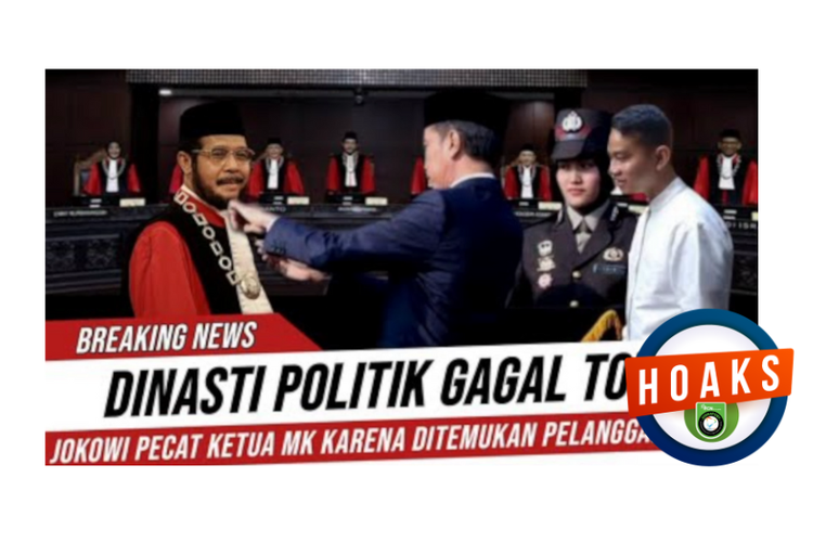Hoaks, Jokowi pecat Ketua MK Anwar Usman