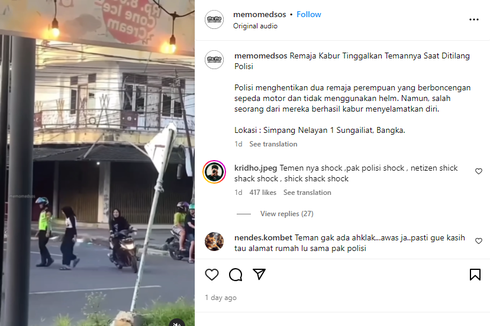 Video Viral, 2 Wanita Tidak Pakai Helm dan Diberhentikan Polisi