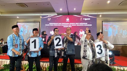 Paslon Pilkada Sukabumi Berikan Makna di Balik Nomor Urut