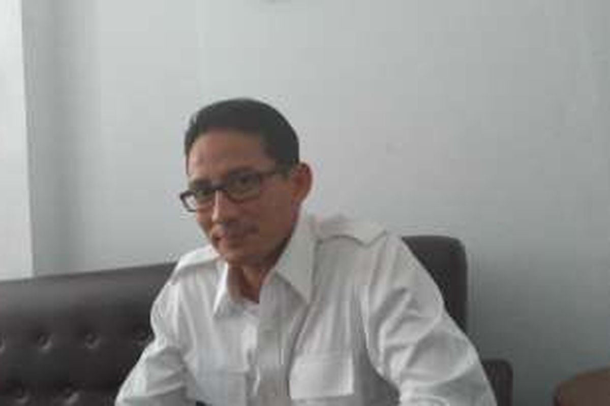 Kandidat Cagub DKI dari Partai Gerindra Sandiaga Uno 