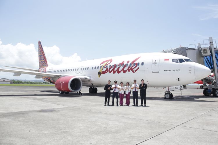 Ilustrasi pesawat Batik Air.