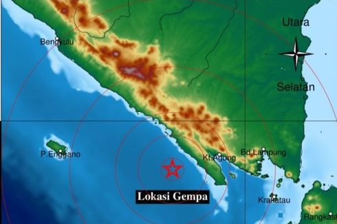 Gempa M 4,7 Guncang Pesisir Barat Lampung
