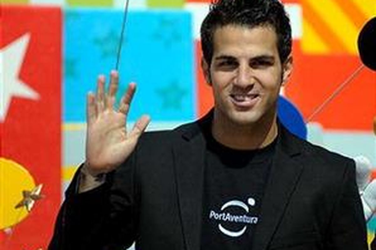 Kapten Arsenal, Cesc Fabregas.