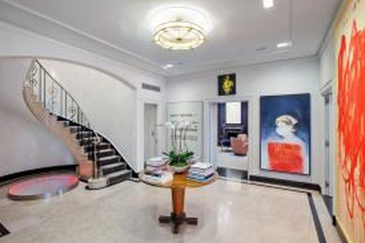 Tampilan interior apartemen bersejarah yang pernah didiami mendiang Jacky Kennedy Onasis.