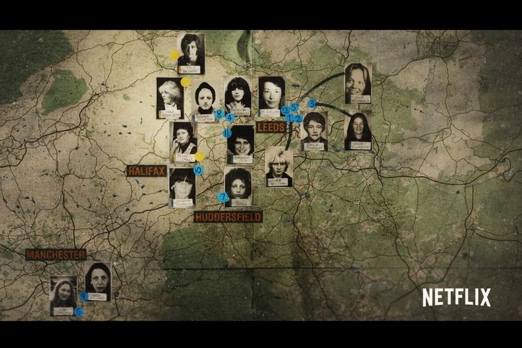 Film dokumenter The Ripper (2020) mengangkat kisah tragedi pembunuhan 13 wanita di wilayah Yorkshire Utara, Inggris.