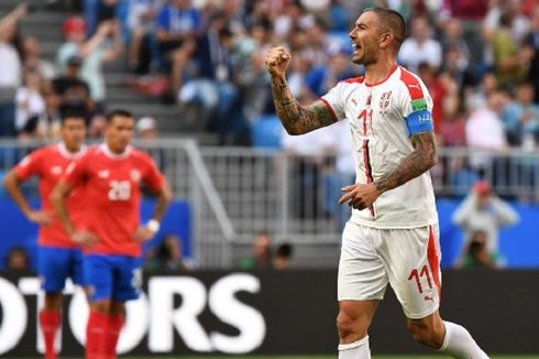 Kosta Rika Vs Serbia, Tendangan Bebas Kolarov Jadi Pembeda