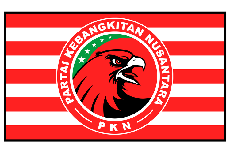 Bendera Partai Kebangkitan Nusantara (PKN) yang didirikan oleh loyalis mantan Ketua Umum Partai Demokrat. PKN dipimpin oleh mantan Sekretaris Jenderal Partai Hanura Gede Pasek Suardika.