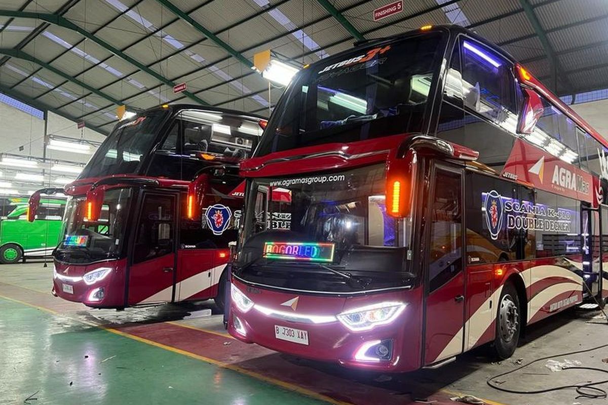 Bus AKAP baru PO Agra Mas