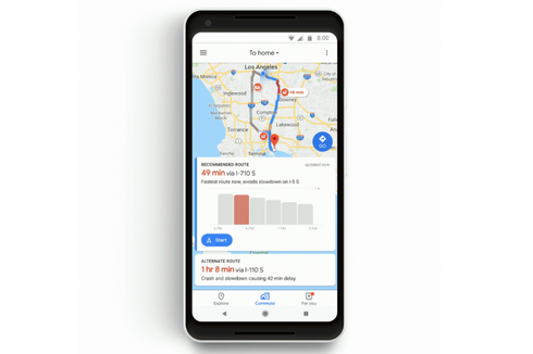 Update Google Maps Permudah Pantau Kereta dan Bus