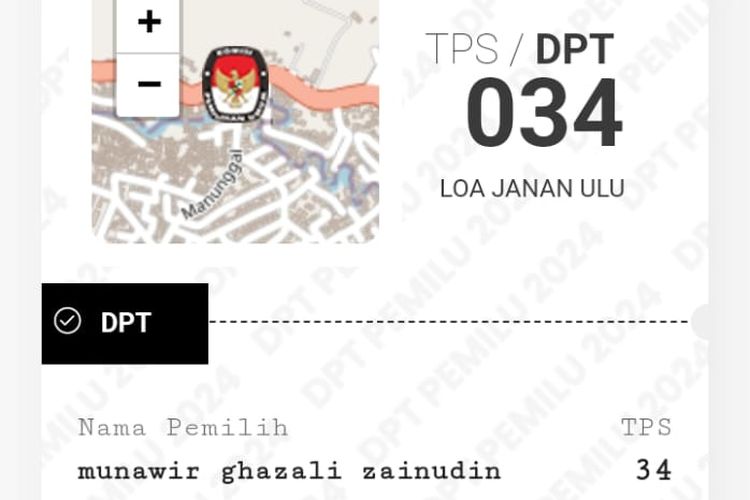 Cara cek nama DPT online nama pemilih pemilu KPU 2024