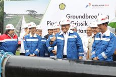 Pembangunan Pipa Gas Bumi Grissik-PUSRI Diresmikan