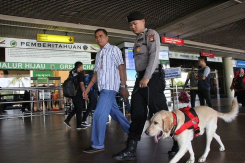 Jaga Natal dan Tahun Baru, Bandara Batam Siagakan Anjing Pelacak 