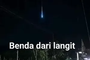 BRIN Ungkap Asal Cahaya Biru di Majalengka, Meteor Diduga Jatuh di Samudera Hindia