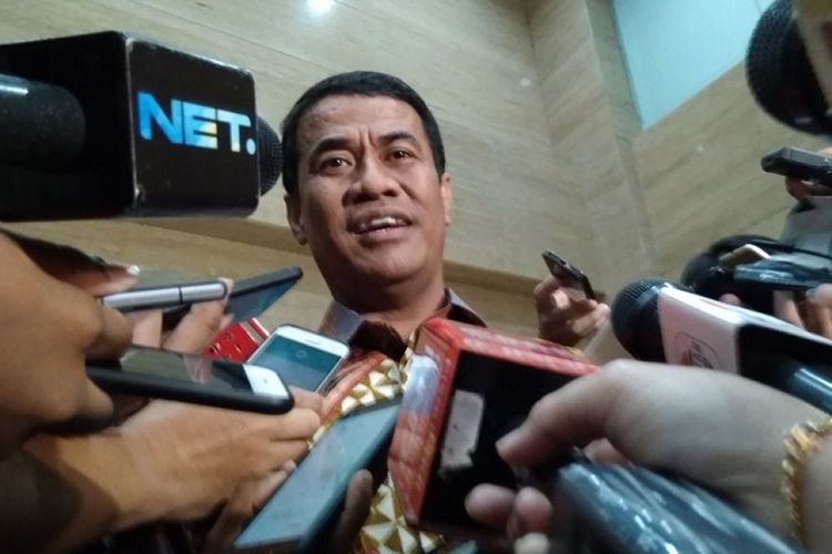 Mentan Amran Sulaiman, di Gedung BPK, Jakarta, Senin (21/5/2018).