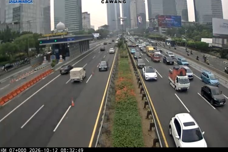 Lalu Lintas Tol Jakarta Pagi Ini: Sejumlah Ruas Padat, Ada Contraflow di Beberapa Titik
