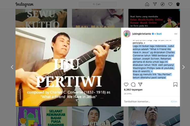 Populer Saat Bencana Benarkah Lagu Ibu Pertiwi Menjiplak Lagu Luar Halaman All Kompas Com