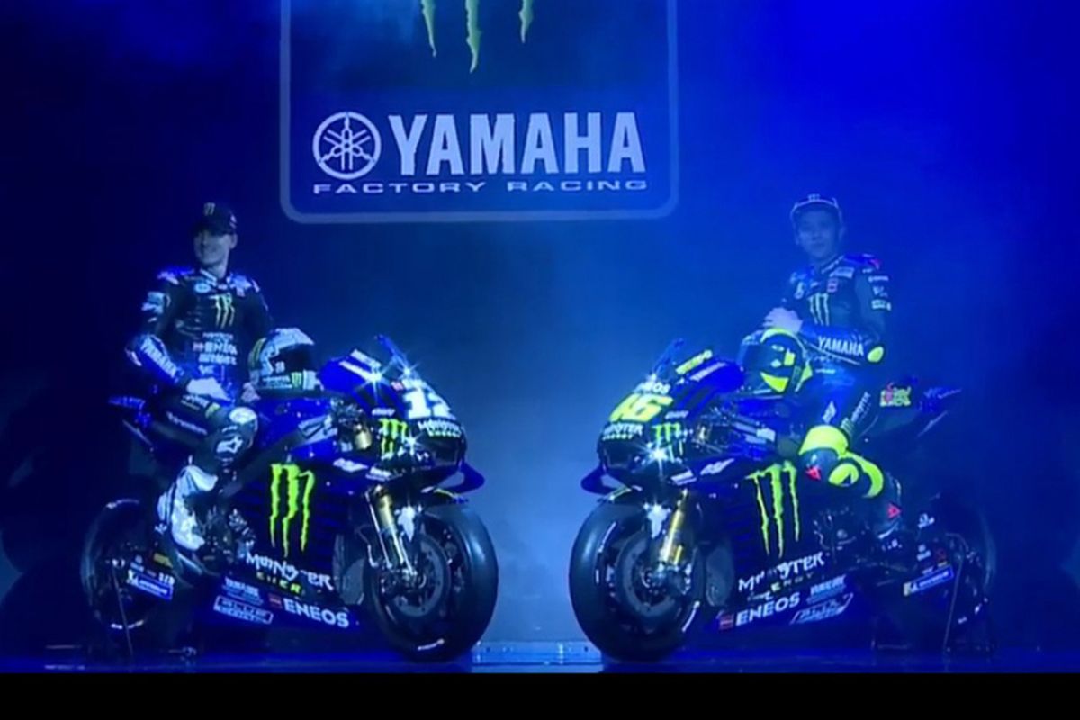 Yamaha memperkenalkan tampilan motor terbarunya untuk musim kompetisi 2019