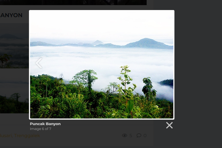 Bukit Banyon, tempat wisata untuk menikmati hamparan awan di Trenggalek, Jawa Timur 