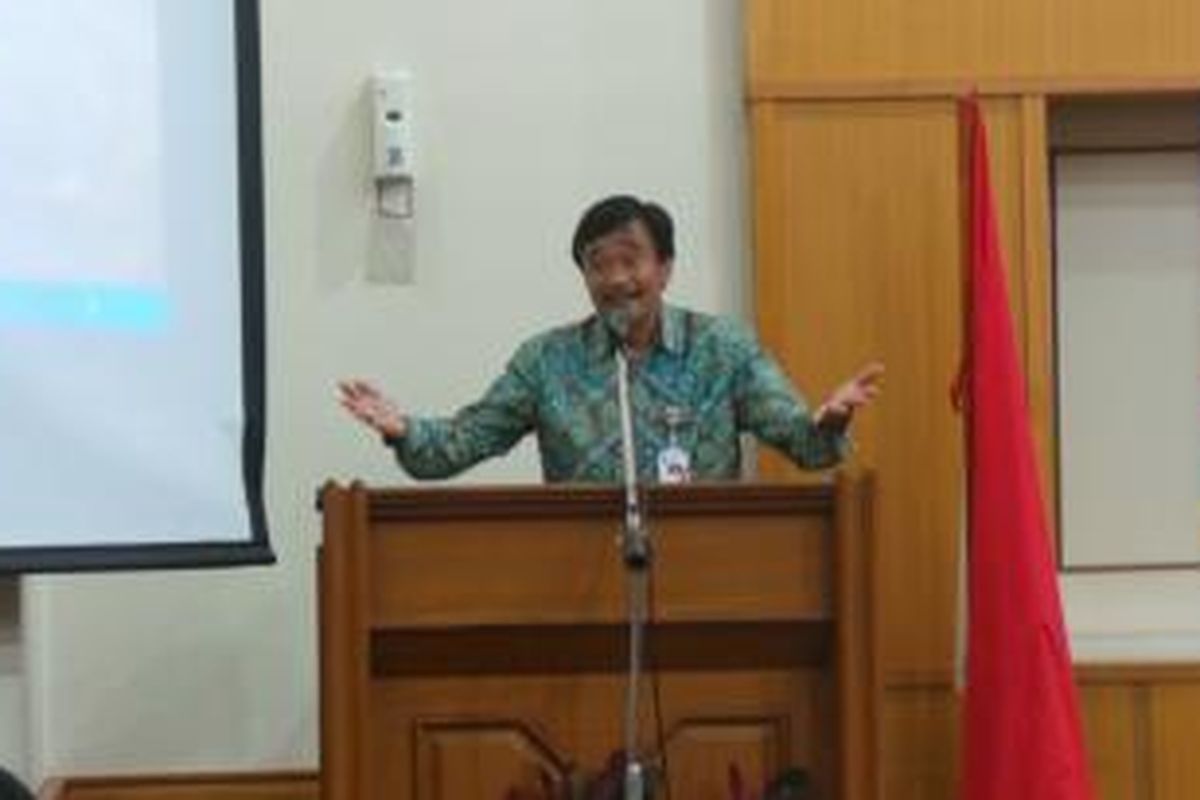 Wakil Gubernur DKI Jakarta Djarot Saiful Hidayat di Musrenbang di Wali Kota Jakarta Timur, Kamis (2/4/2015).
