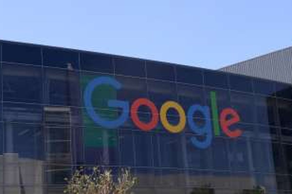 Googleplex, kantor pusat Google yang beralamatkan di 600 Amphitheatre Parkway, Mountain View, Santa Clara County, California, Amerika Serikat. Foto di ambil Selasa (22/3/2016)
