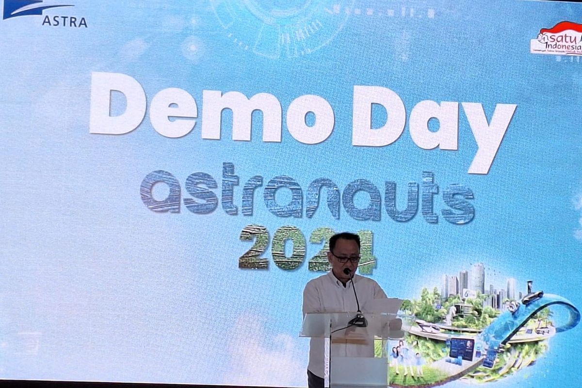 Direktur PT Astra International Tbk (Astra) Santosa dalam Demo Day & Awarding Astranauts 2024, Jumat (7/6/2024).