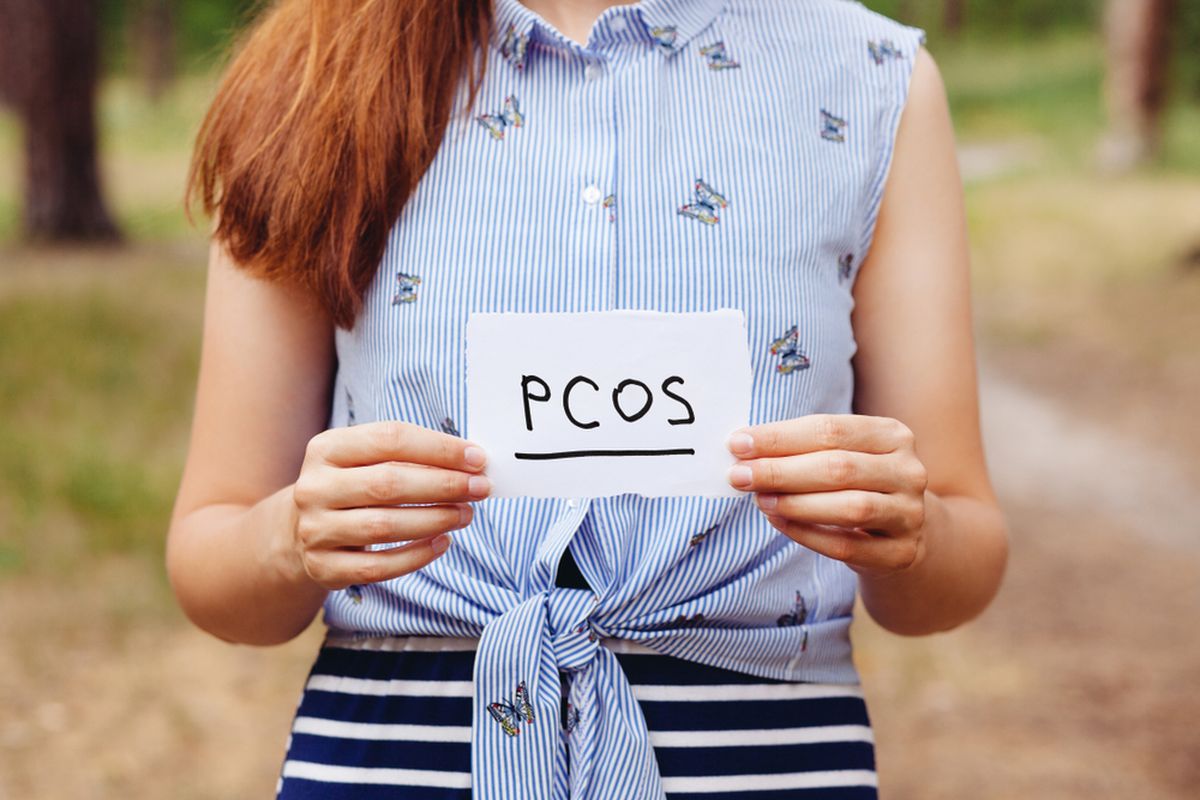 Ilustrasi PCOS atau sindrom ovarium polikistik.