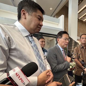Menteri PKP Maruarar Sirait dan CEO Lippo Group James Riady.