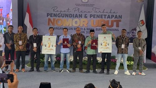 Dapat Nomor Urut 2 di Pilkada Kabupaten Bandung, Dadang Supriatna: yang Penting Menang