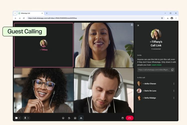 WhatsApp Kini Bisa Telepon Orang Tanpa Akun WA, Makin Mirip Zoom