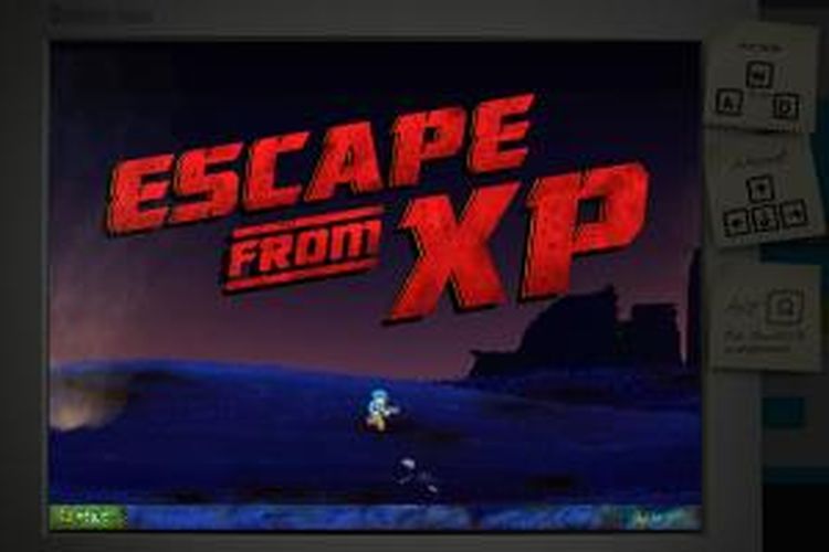 Tampilan game Escape from XP
