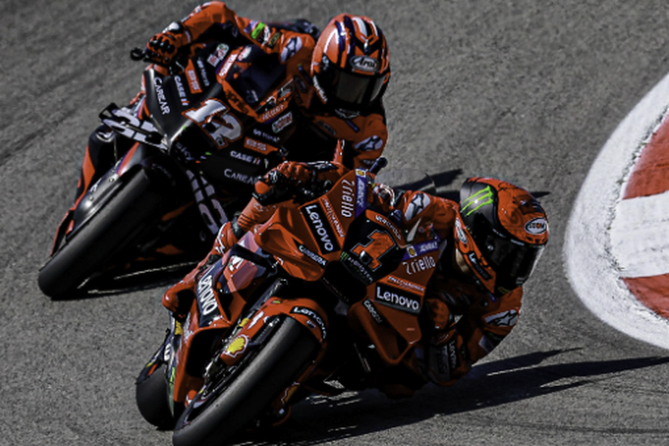 Persaingan di papan atas MotoGP Portugal 2023 antara Francesco Bagnaia dan Maverick Vinales