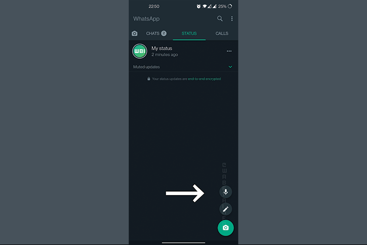Fitur Voice Note baru di Whatsapp versi Android (Sumber: WA Beta Info)