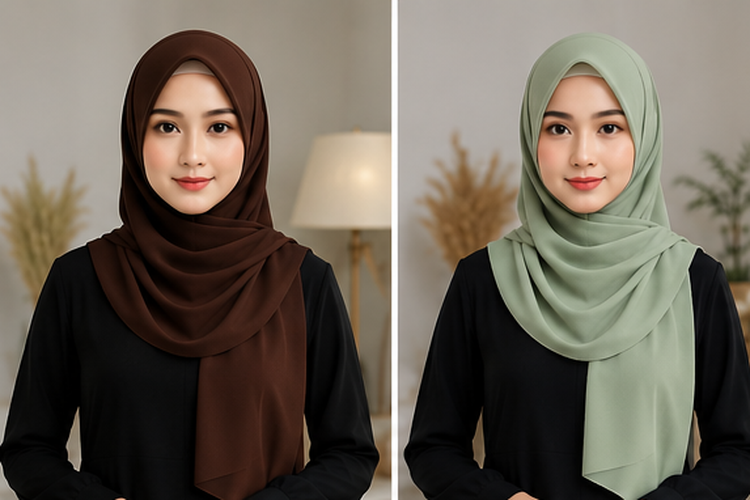 Inspirasi warna jilbab yang cocok dipadukan dengan gamis hitam, mulai dari nuansa netral, soft, earthy, hingga bold yang elegan.

