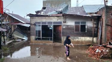 Angin Kencang Terjang Lhokseumawe, 10 Rumah Rusak dan Sejumlah Desa Terendam Banjir