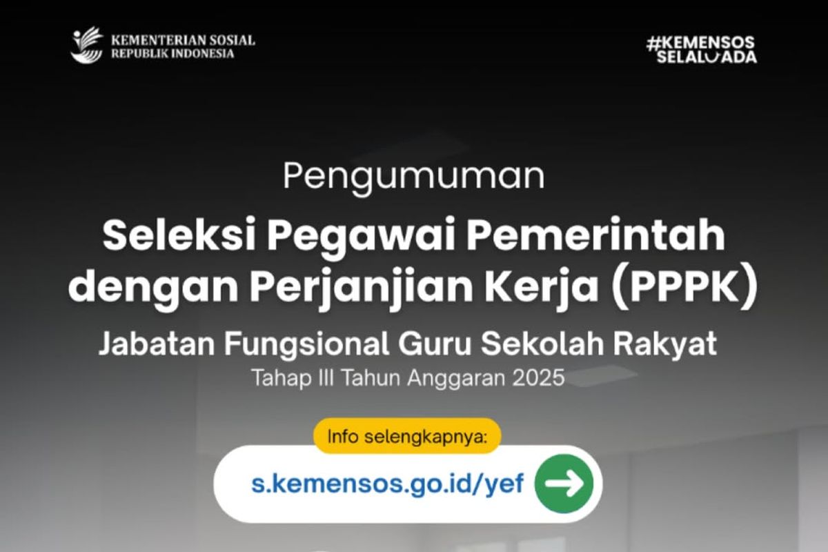 Seleksi guru Sekolah Rakyat tahap 3 resmi dibuka