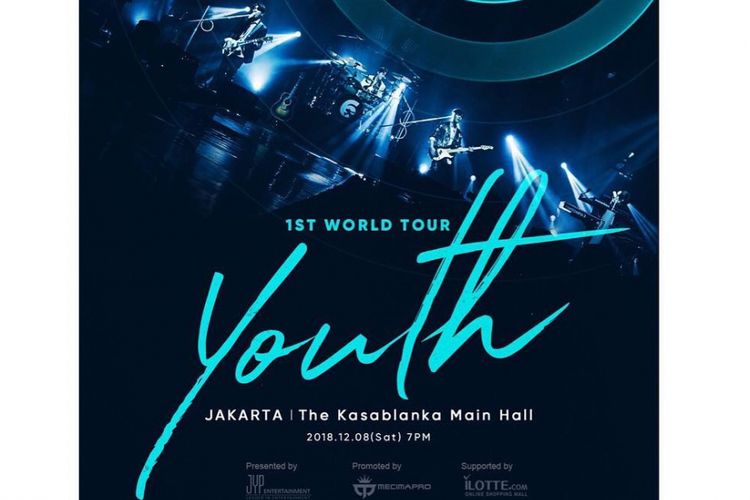 Poster tur konser DAY6 bertajuk Youth.