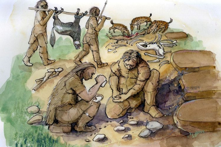 Ilustrasi Neanderthal