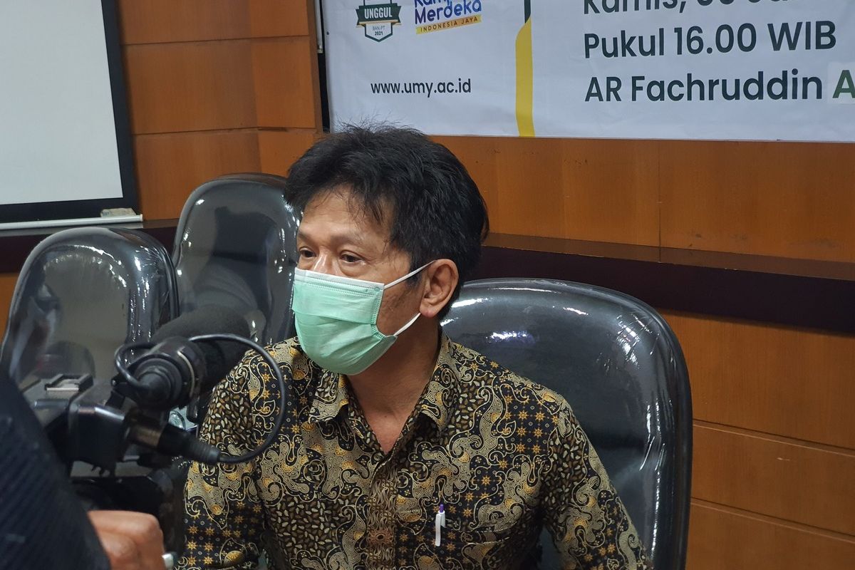 Rektor UMY Gunawan Budiyanto di UMY Kamis (6/1/2022)
