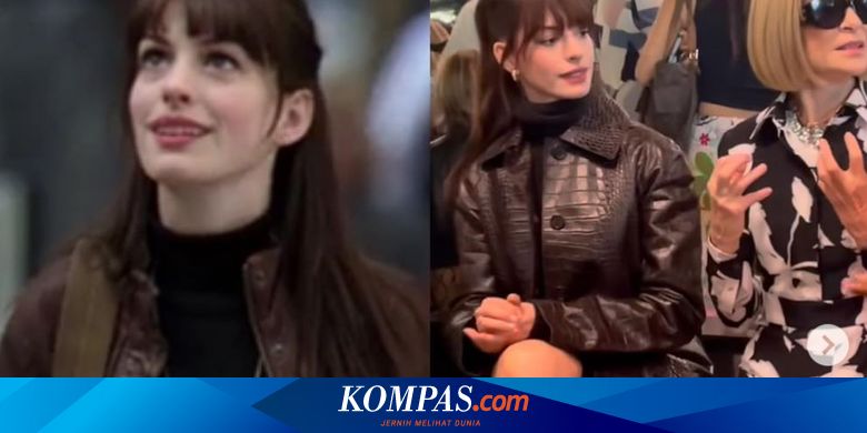 Gaya Anne Hathaway Pakai Outfit Ikonik ala "The Devil Wears Prada" - Vimarsana News