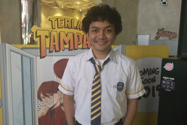 Calvin Jeremy ditemui usai jumpa pers film Terlalu Tampan di kawasan Pluit, Penjaringan, Jakarta Utara, Kamis (25/10/2018).