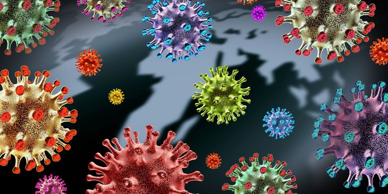 Ilustrasi varian baru virus corona ditemukan di Botswana, Afrika Selatan. Ilmuwan setempat memperingatkan varian baru Covid-19 yang disebut B.1.1.529 dapat menghindari kekebalan dan berpotensi meningkatkan penularan. Varian Omicron ini telah dilaporkan ke WHO, dan menunjukkan penyebaran sangat cepat di Afrika Selatan.