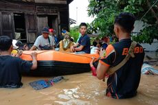 Sungai Tiung Meluap dan Rendam Ratusan Rumah, Warga Dievakuasi
