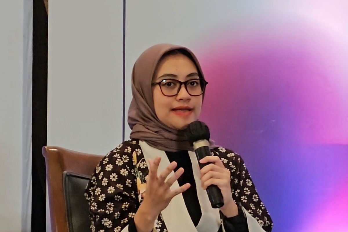 Direktur Eksekutif Pembina Pemilu untuk Demokrasi (Perludem) Khoirunnisa Nur Agustyati menjadi pembicara dalam Indonesia Fact-Checking Summit di Lumire Hotel Jakarta, Kamis (7/11/2024).