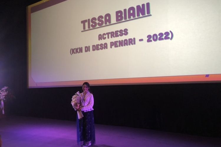Tissa Biani di press conference Korea Indonesia Film Festival (KIFF) 2022, CGV Grand Indonesia, Selasa (20/9/2022).