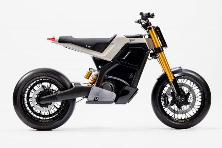 Motor listrik Concept-E hasil kerja sama Peugeot Motorcycles dengan DAB Motors