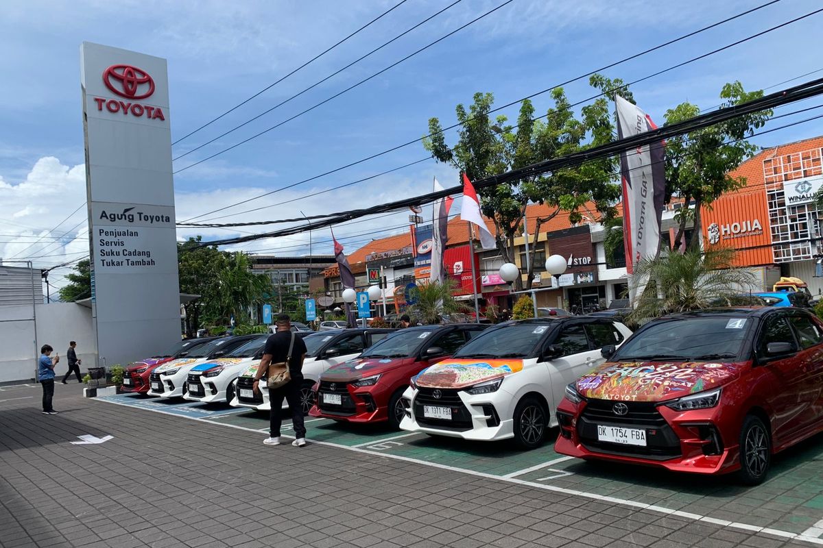 Toyota All New Agya di diler Agung Toyota, Bali.